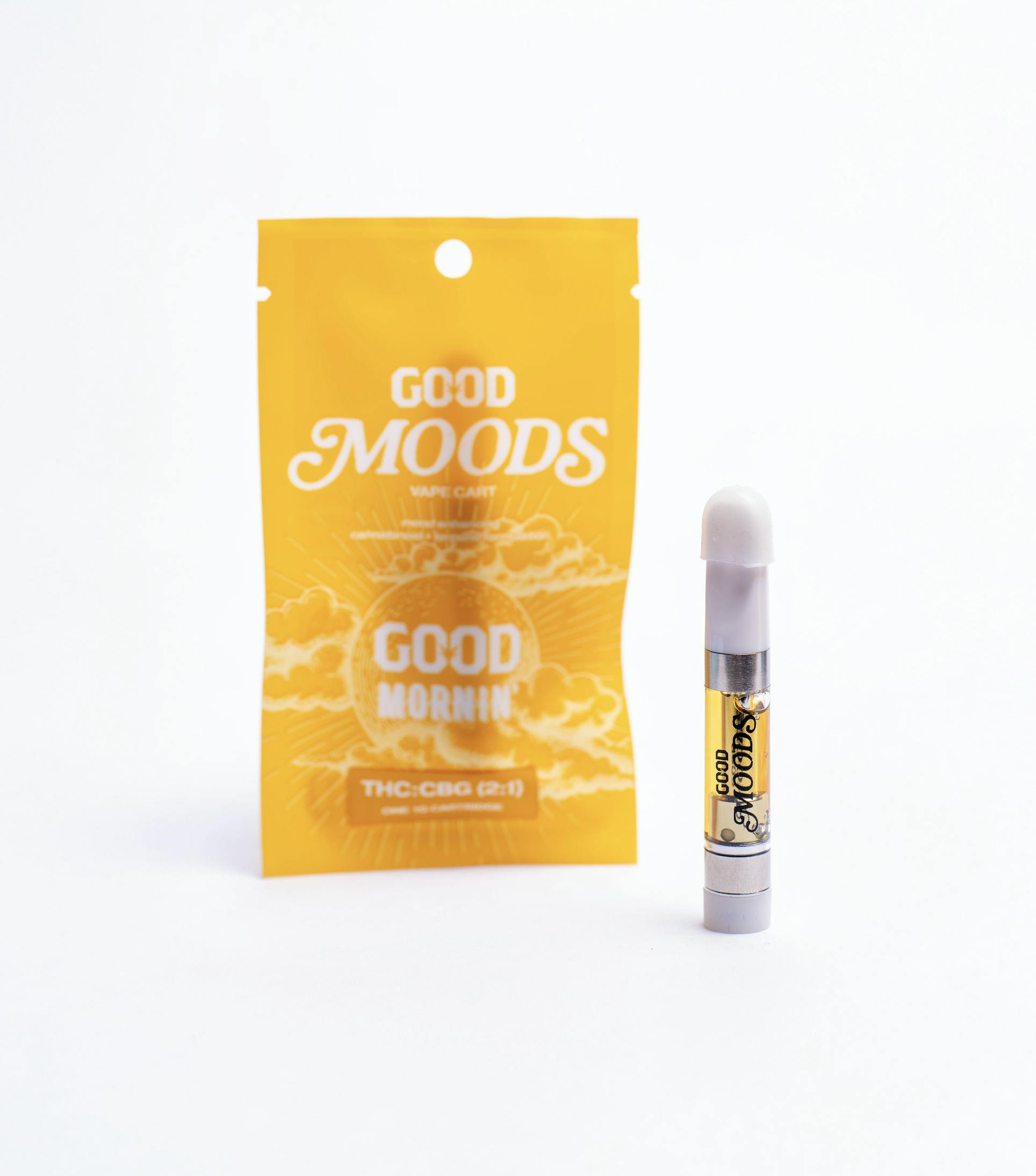 GOOD Morning 2:1 THC:CBG | Distillate Cartridge | 60%THC | 30%CBG | NT%Terp | GOOD Cannabis