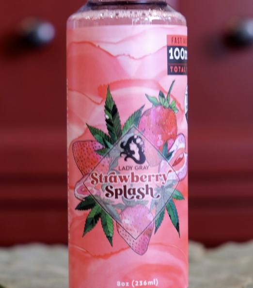 Strawberry Splash (hyb) | Fast-Acting Drink | 100mgTHC | Lady Gray