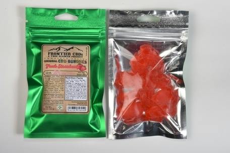CBD Fresh Strawberry Gummy Bears | 10ct | 25mgCBD | 250mgCBD Total | Frontier CBDs
