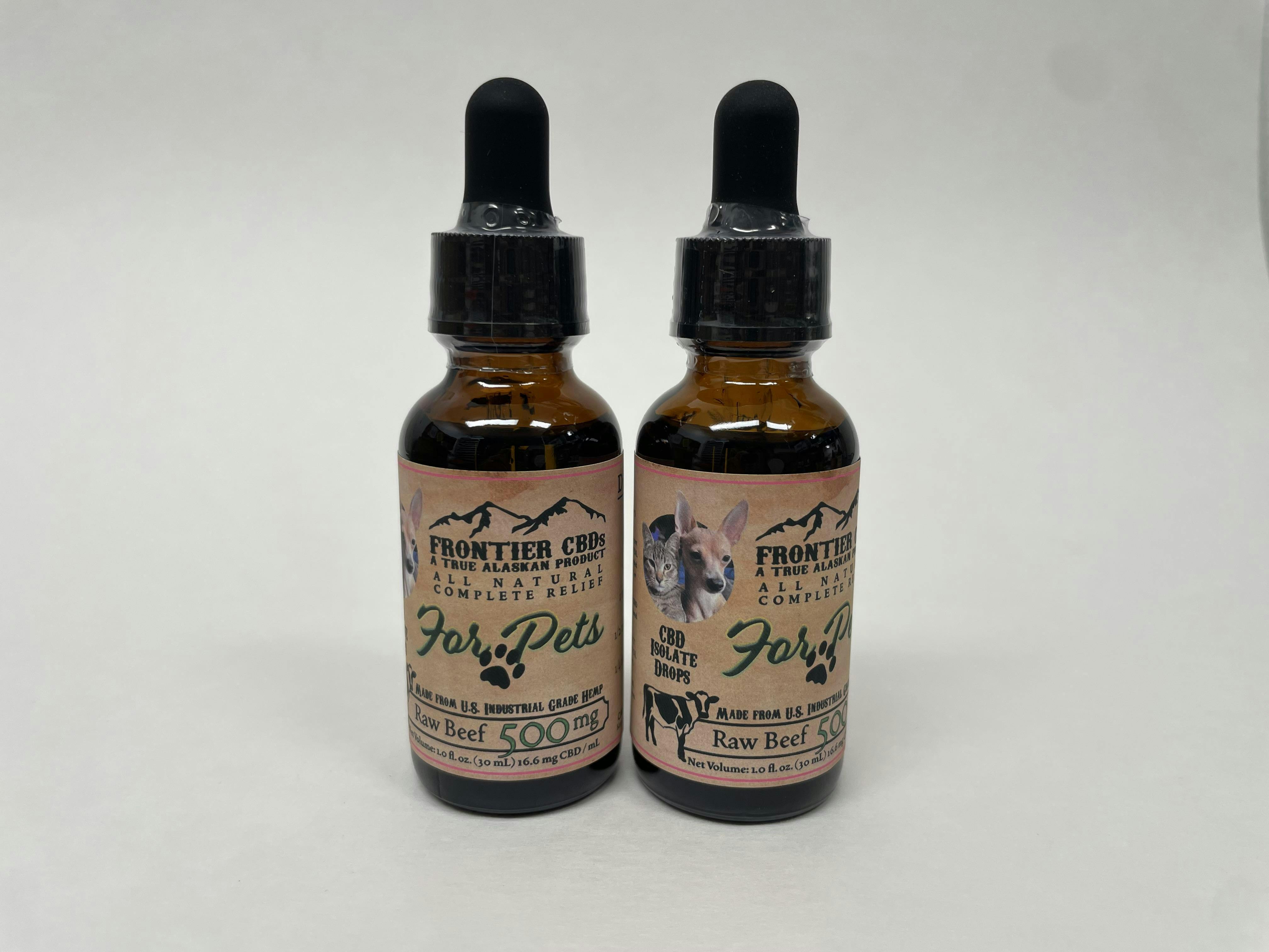 CBD Beef Flavored Pet Tincture | 500mgCBD | Frontier CBD
