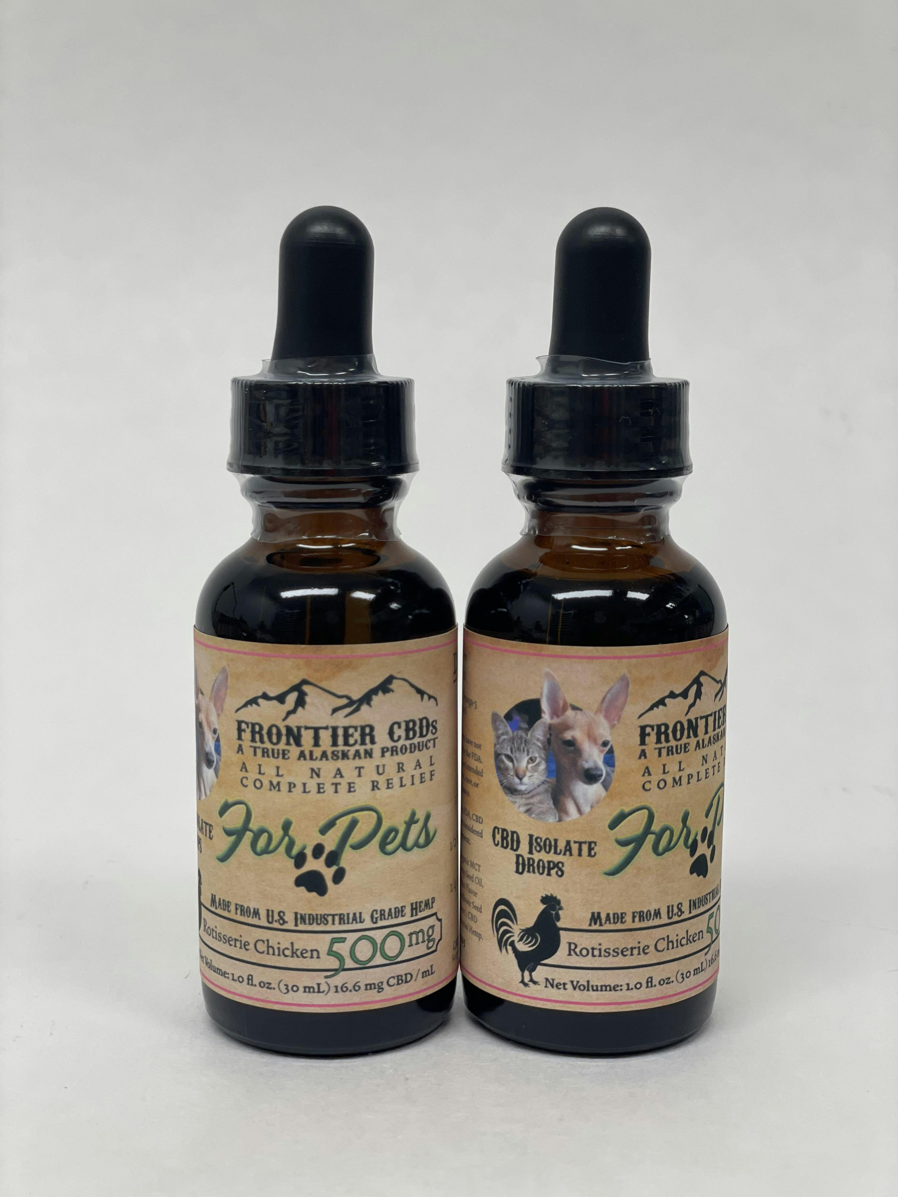 CBD Chicken Flavored Pet Tincture | 500mgCBD | Frontier CBD