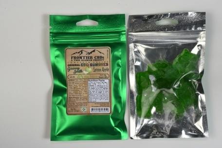 CBD Green Apple Gummy Bears | 10ct | 25mgCBD | 250mgCBD Total | Frontier CBDs