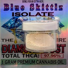 Blue Skittlez (hyb) | 1g Diamond Dust | 87.82%THC | Red Run Cannabis