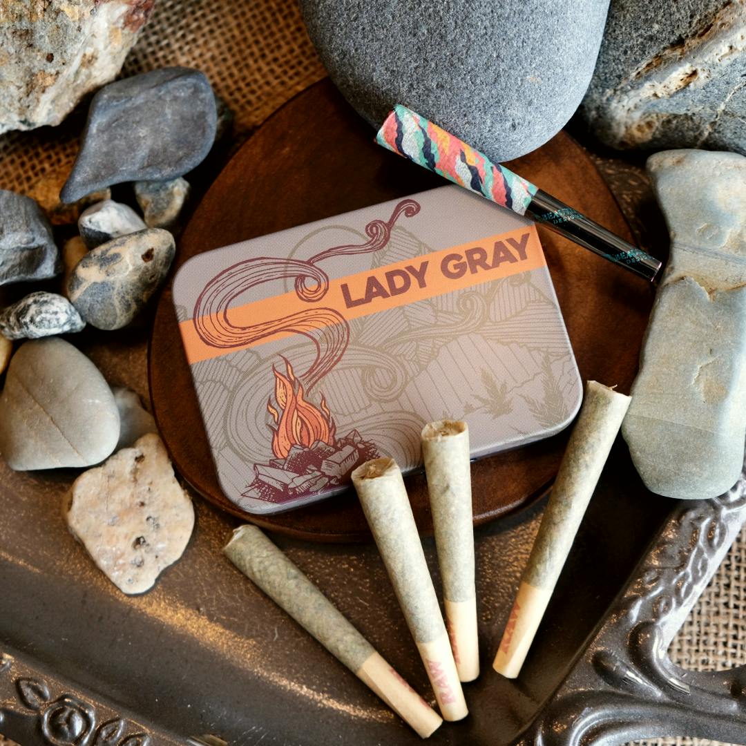 Jack Herer (sat) | 5pk .5g Flower Prerolls Tin | 19.94%THC | 3.25%Terp | Lady Gray