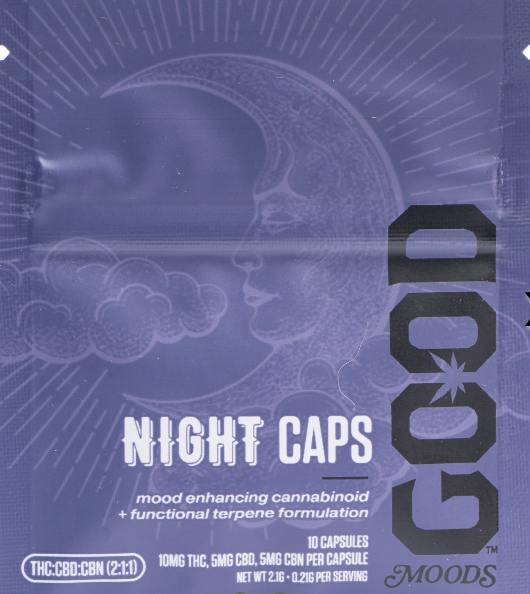 GOOD Capsules - Good Night 2:1:1 THC:CBD:CBN | 100mgTHC | 50mgCBD | 50mgCBN | GOOD Cannabis