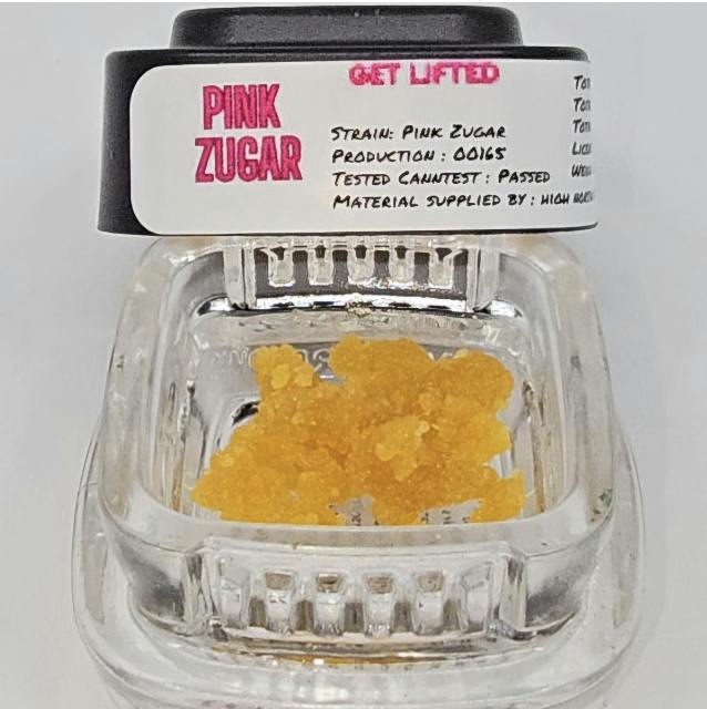 Pink Zugar (ind) | Lifted Resin (Sugar Wax) | 80.11%THC | NT%Terp | Atlas Extracts