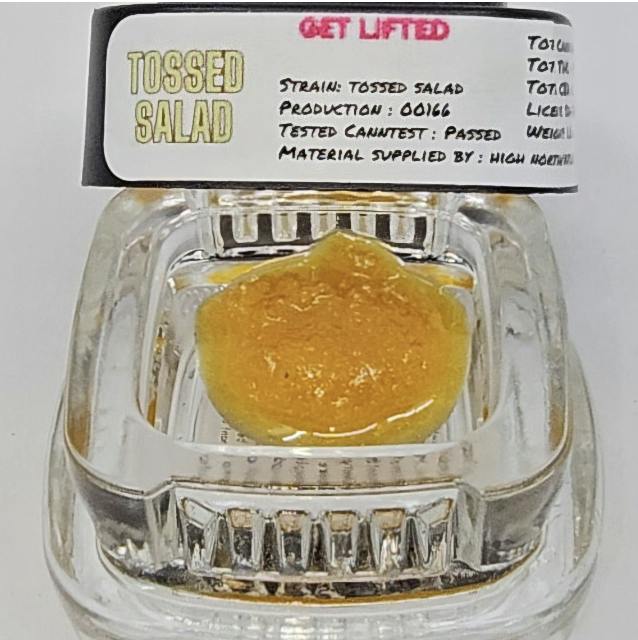Tossed Salad (hyb) | Lifted Resin (Sugar Wax) | 84.43%THC | NT%Terp | Atlas Extracts