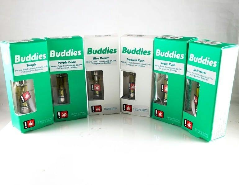 Buddies Distillate Cartridge - Pineapple Tonic CBD