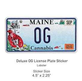 OG Lobster License Plate Sticker