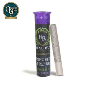 Royal Rush Cured Resin Infused Pre-Roll Chili Verde x BB 1 G