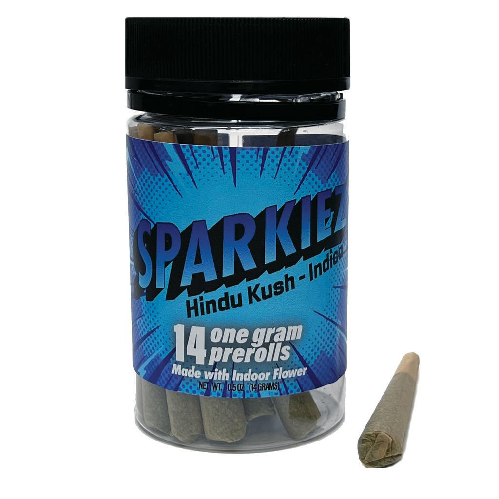 Sparkiez | Hindu Kush | Pre-rolls | 1g each | 14pk