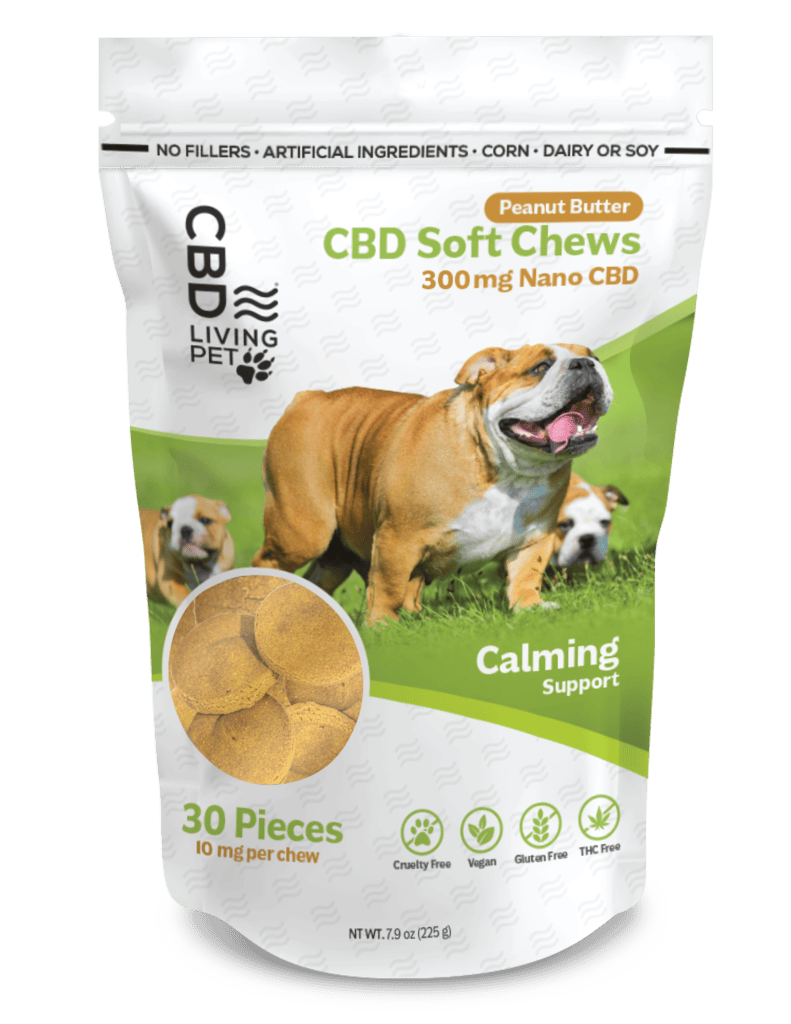 CBD Dog Soft Chews Calming Peanut Butter 300mg