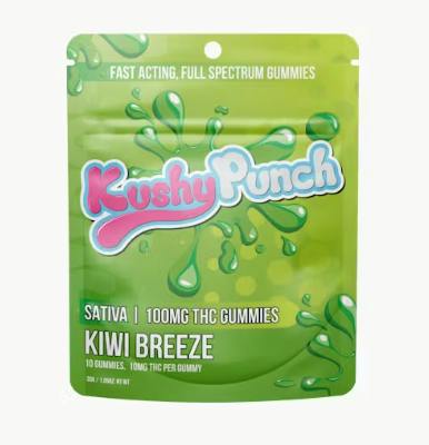 Kiwi Breeze Individual Gummies | 100mg | 10ct | 10mg/ea