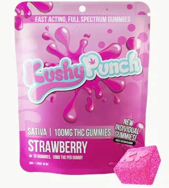 Strawberry Individual Gummies | 100mg | 10ct | 10mg/ea