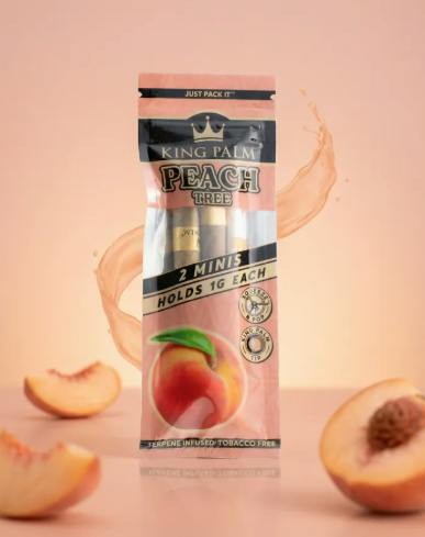 KING PALM- 2 MINI PEACH