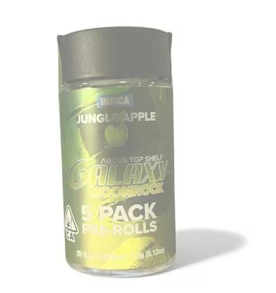 Jungle Apple (Indica) Galaxy Mini 5-pack 3.5G Moonrock Infused Prerolls