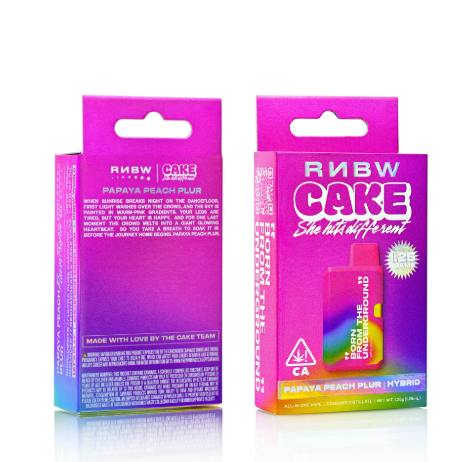 CAKE X RNBW | Papaya Peach Plur | Disposable | 1.25g