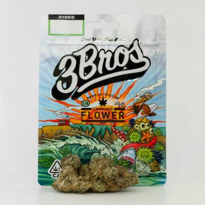 3 Bros | Indoor Flower | 3.5g | Blue Runtz | Indica by 3 Bros Grow