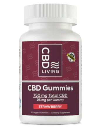 CBD LIVING 300MG GUMMIES - STRAWBERRY