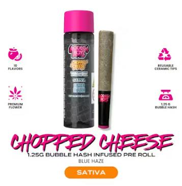 Chopped Cheese | Blue Haze | Bubble Hash Infused Joint | 1.25g