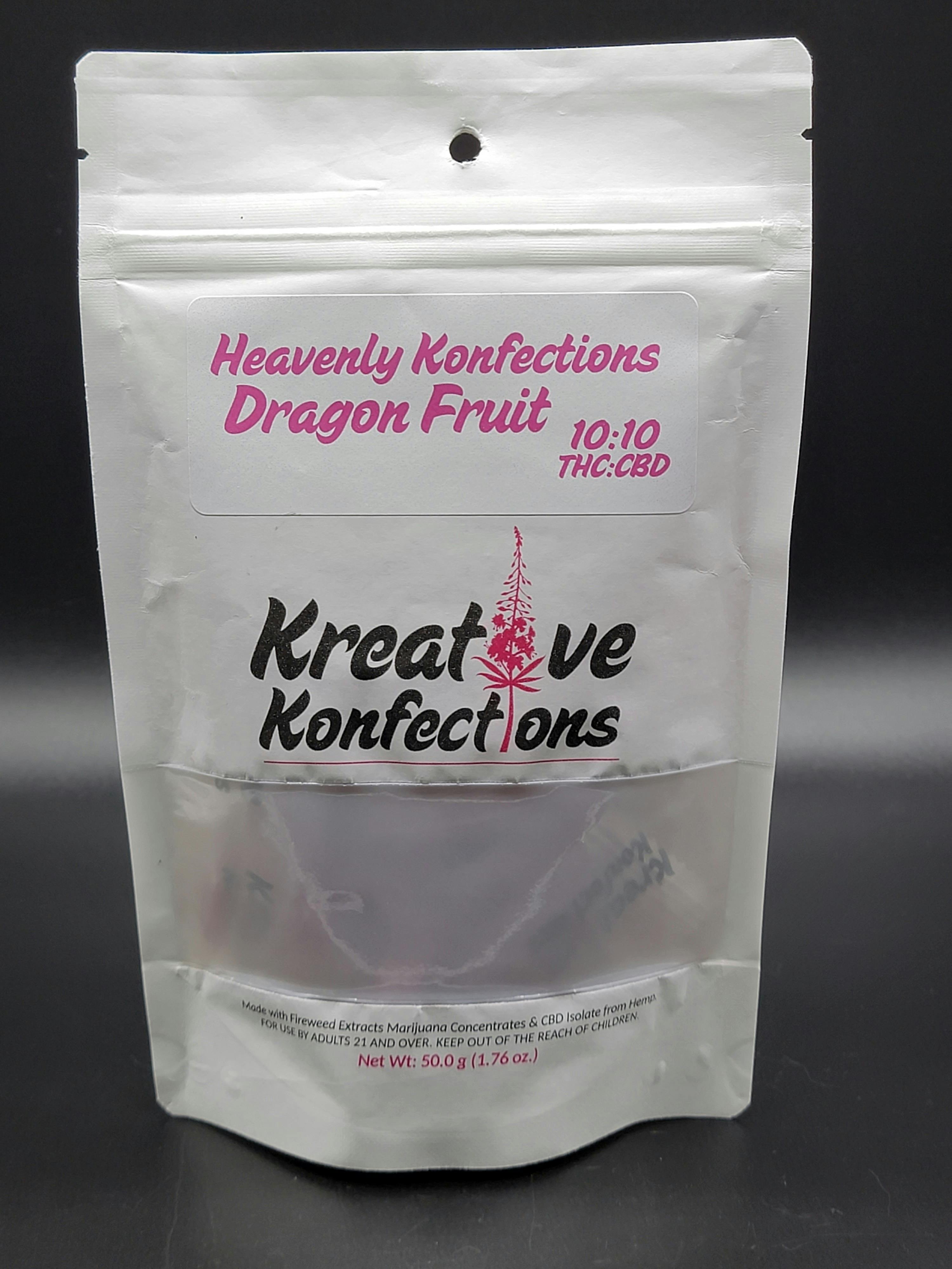 100mg THC Kreative Konfections - Dragon Fruit Soft Chews