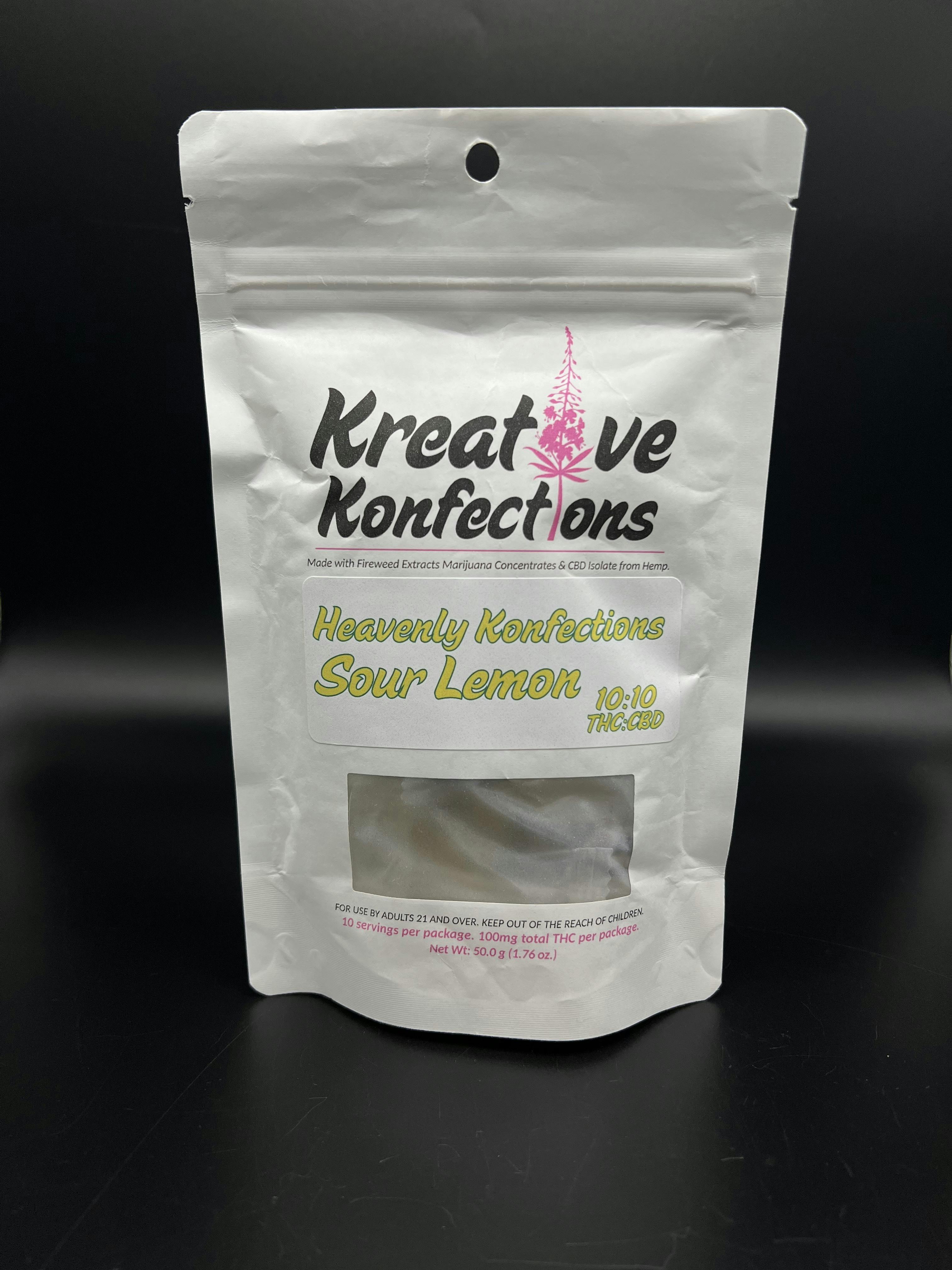 100mg THC Kreative Konfections Soft Chew - Sour Lemon