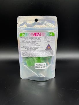 100mg THC Gummies - Mega Melon