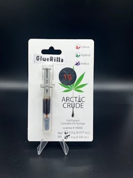 1g FECO Syringe: GlueRilla - 67.44% THC 3.58% CBN