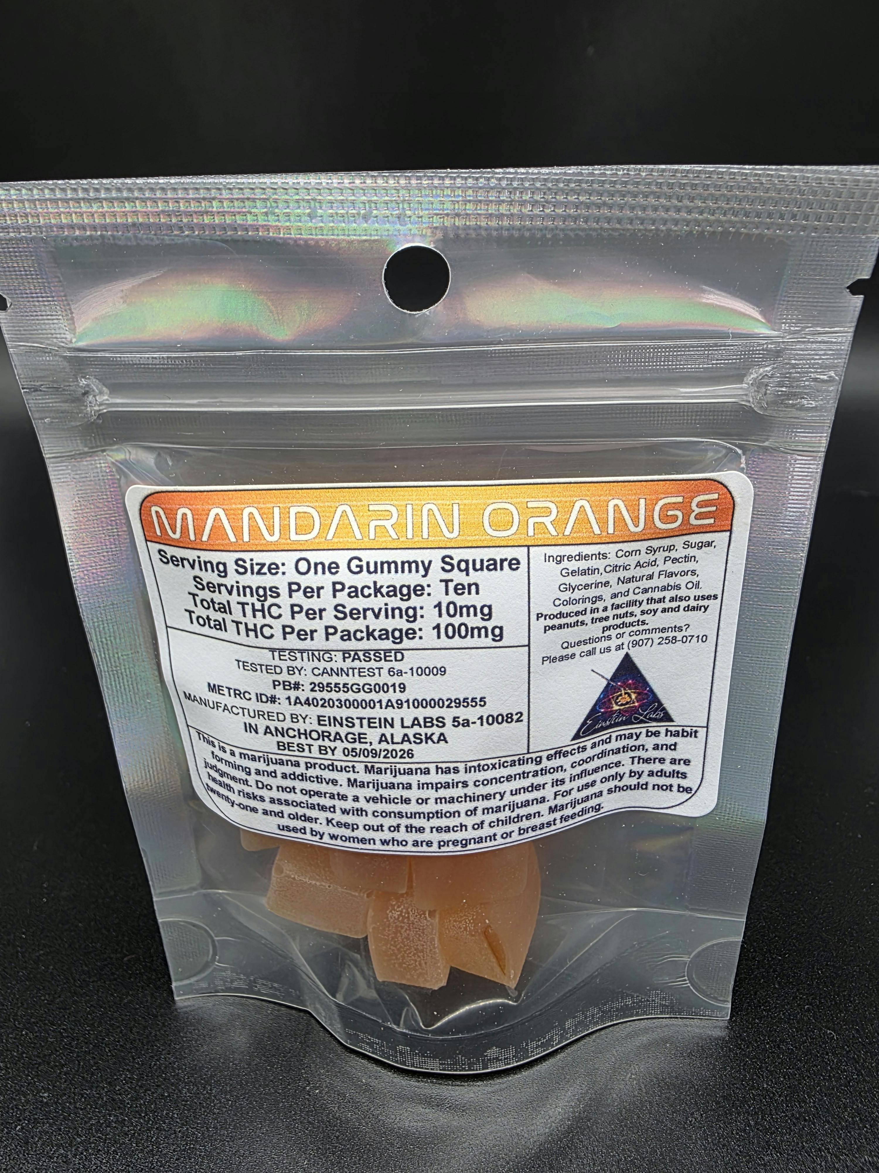 Mandarin Orange Gravity Gummies | Gummies | 10pk | 100mg/ea by Einstein Labs