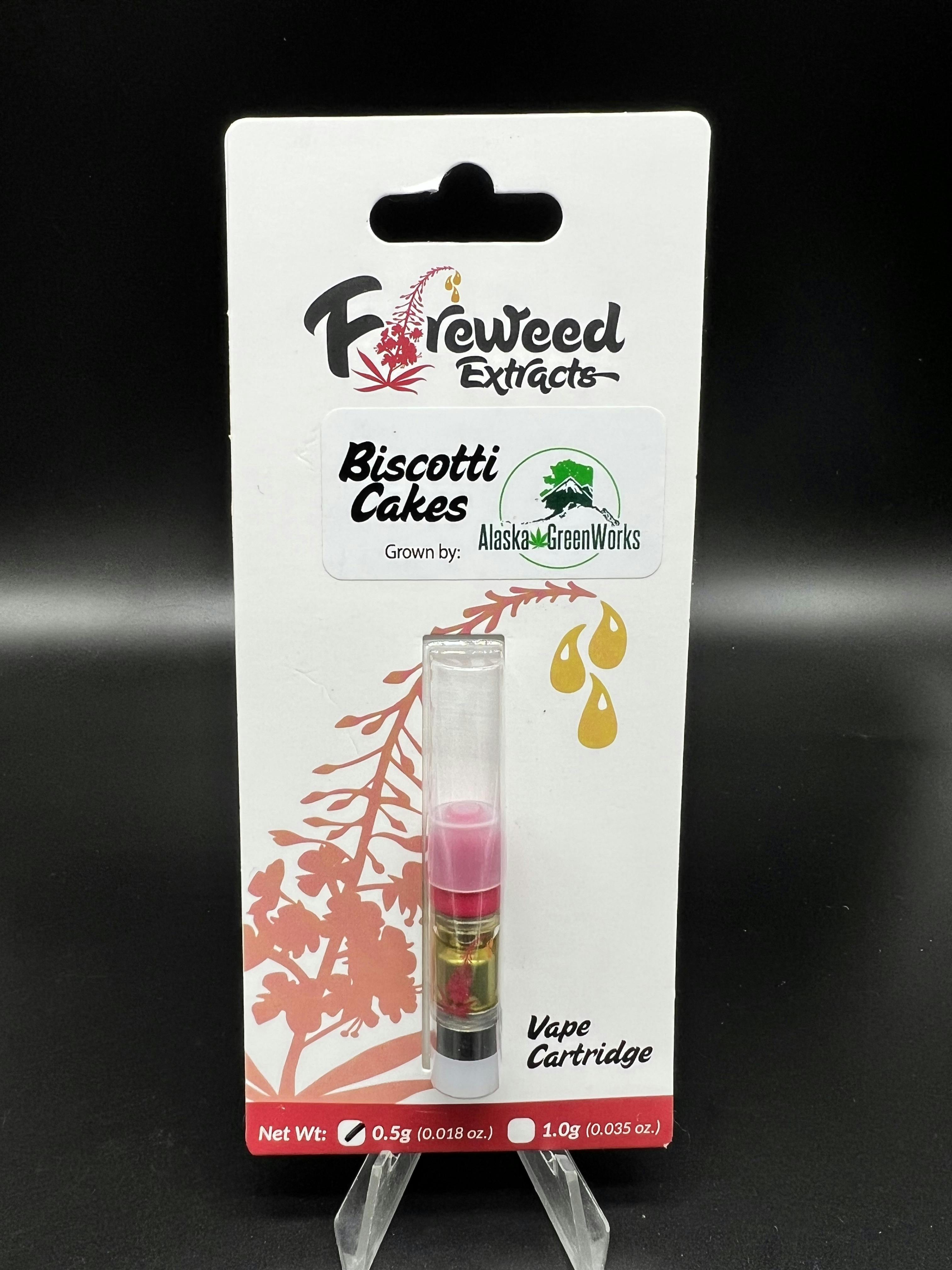 .5g Cartridge 80.66% THC 2.91% Terps - Biscotti Cakes
