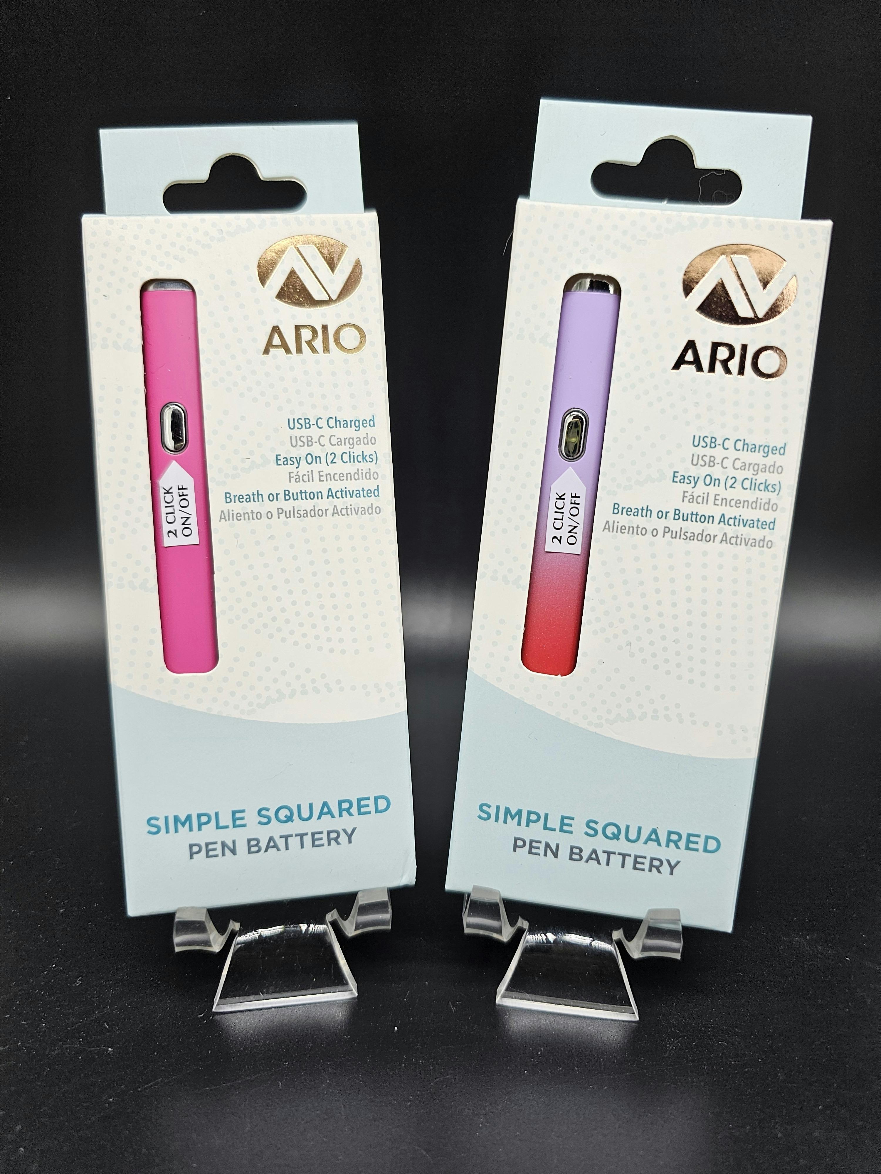 Ario - Simple Squared (Pen Battery) Assorted Colors