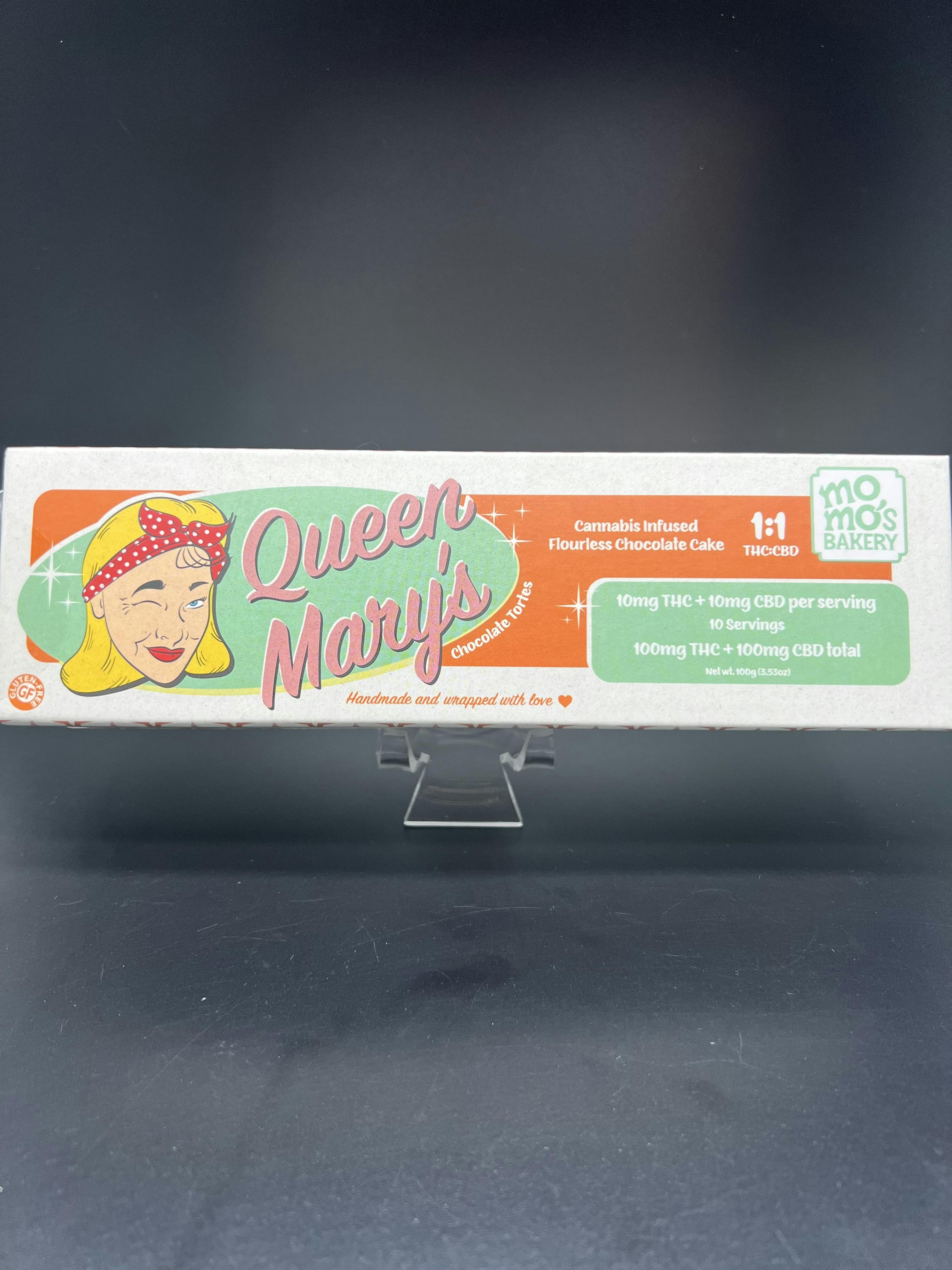100mg THC Flourless Chocolate Cake - Queen Mary's