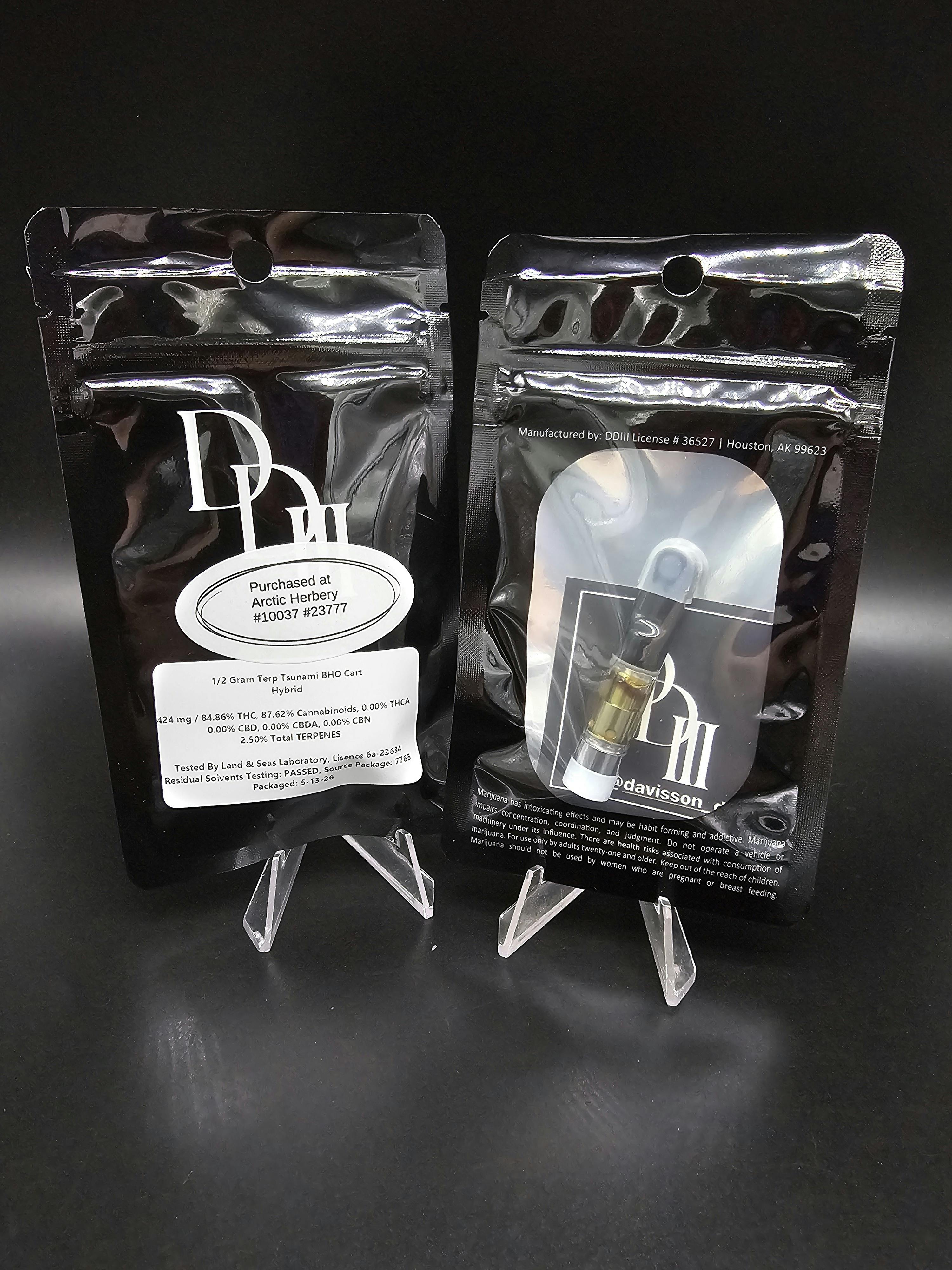 .5g Cartridge 84.86% THC 2.50% Terps - Terp Tsunami BHO