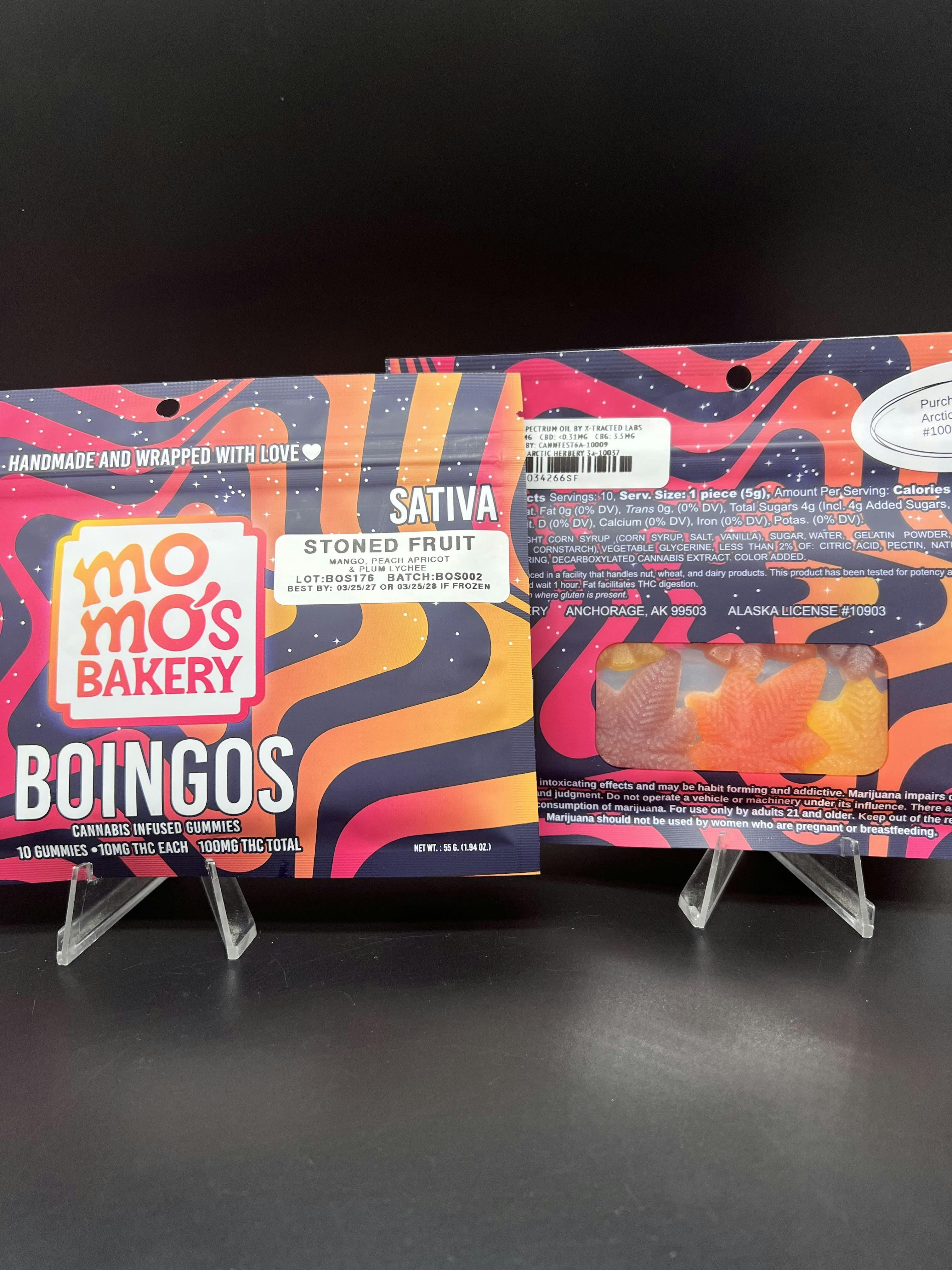 100mg THC Boingos Bakery - Aurora Borealis