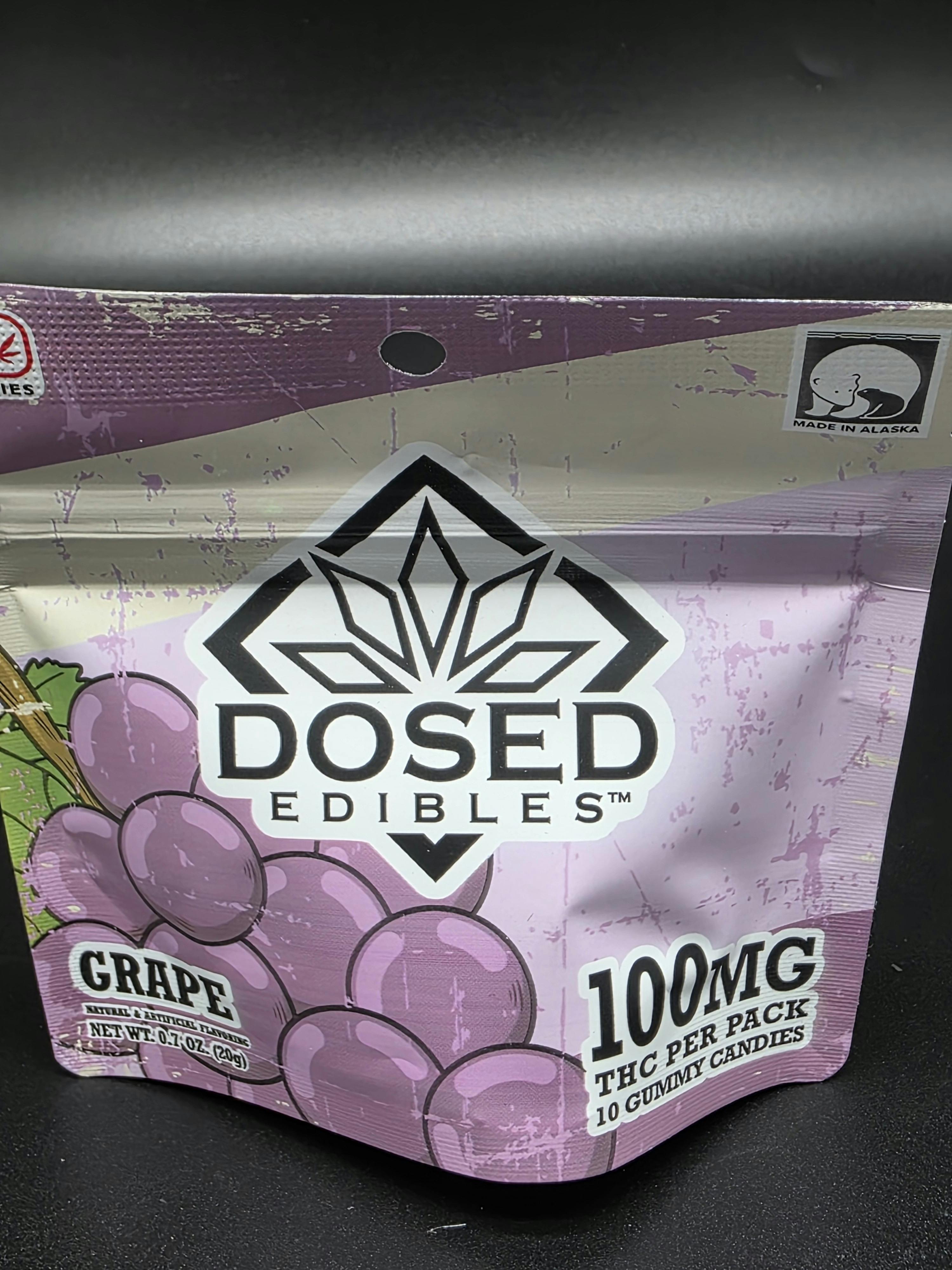 Dosed Gummies | 100mg THC per pack | 10mg THC a piece - Grape