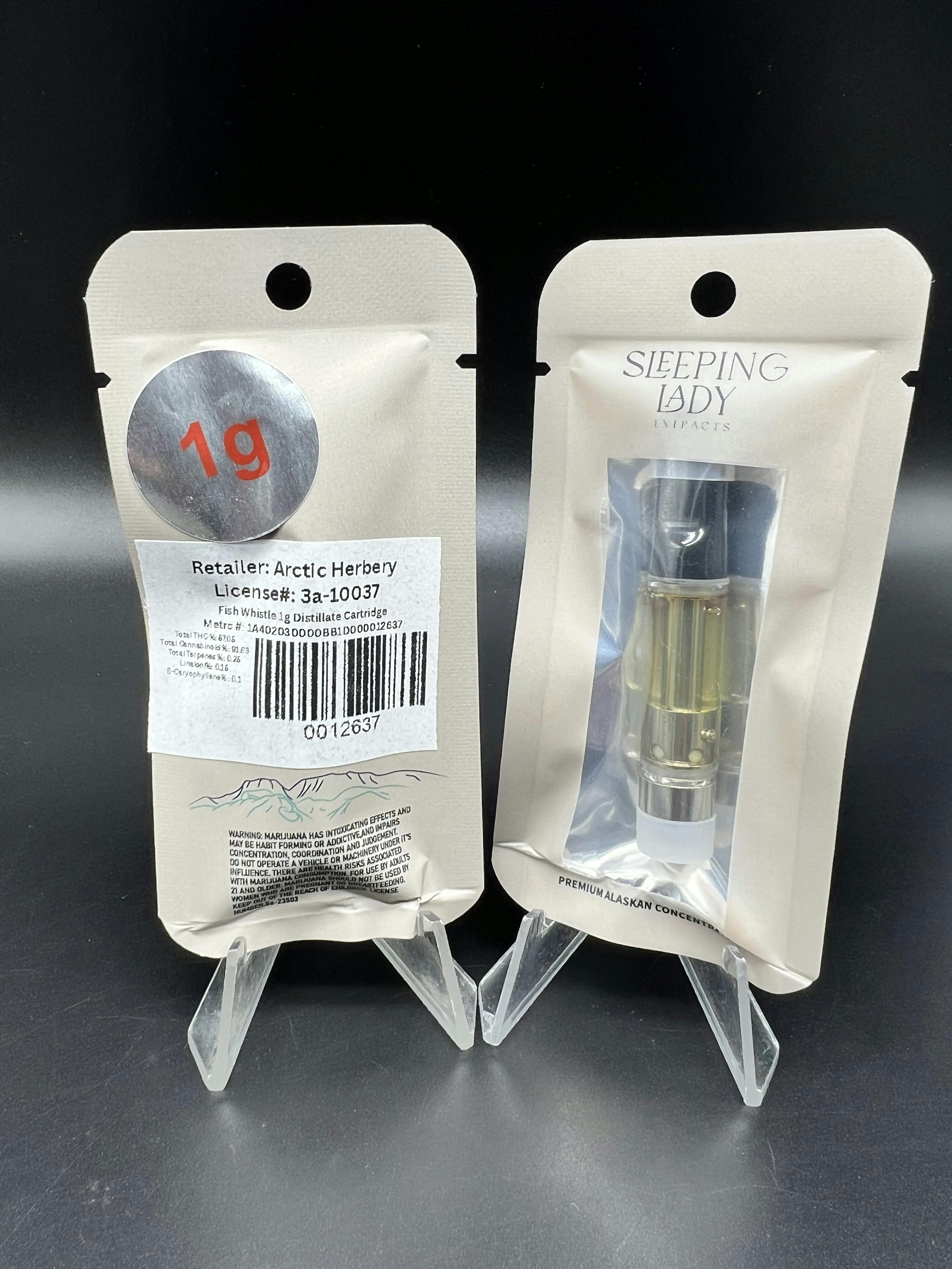 1g Cartridge 87.06% THC 0.26% Terps - Fish Whistle