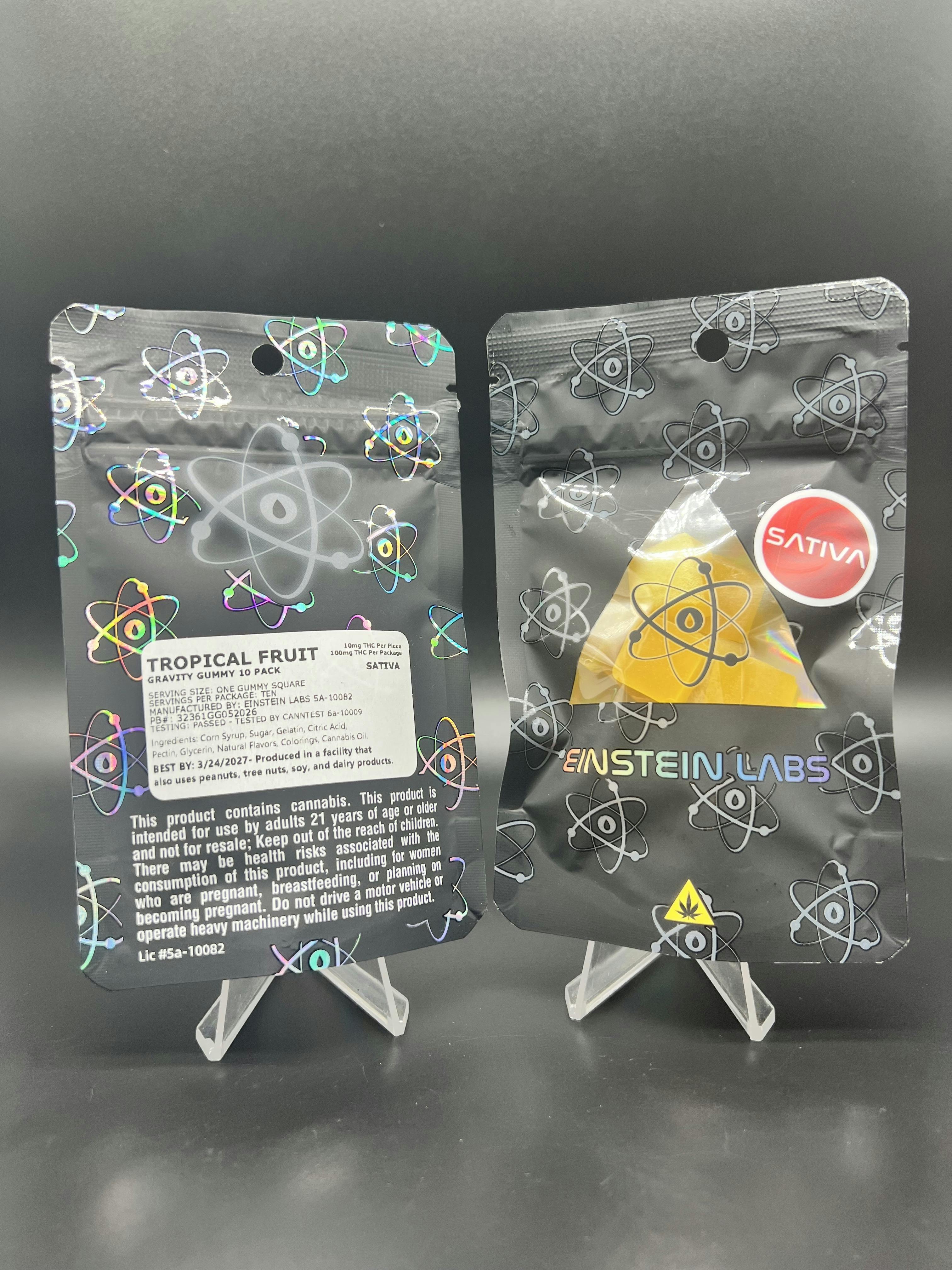 Gravity Gummies | 100mg THC per pack | 10mg THC a piece - Tropical Fruit (Sativa)