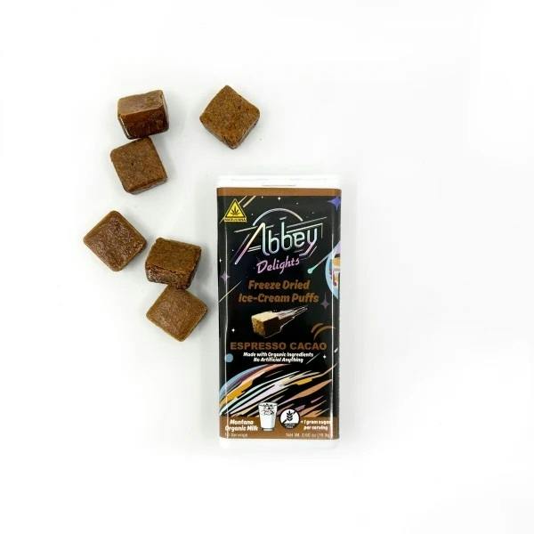 Espresso Cocao Freeze Dried Ice Cream Puffs at Grizzly Pine