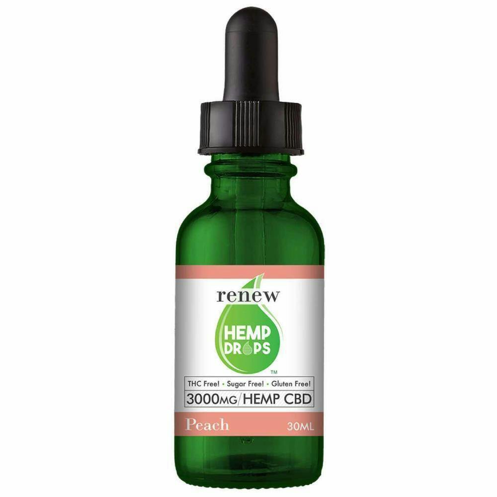 3000mg Peach CBD Drops By AK Renew