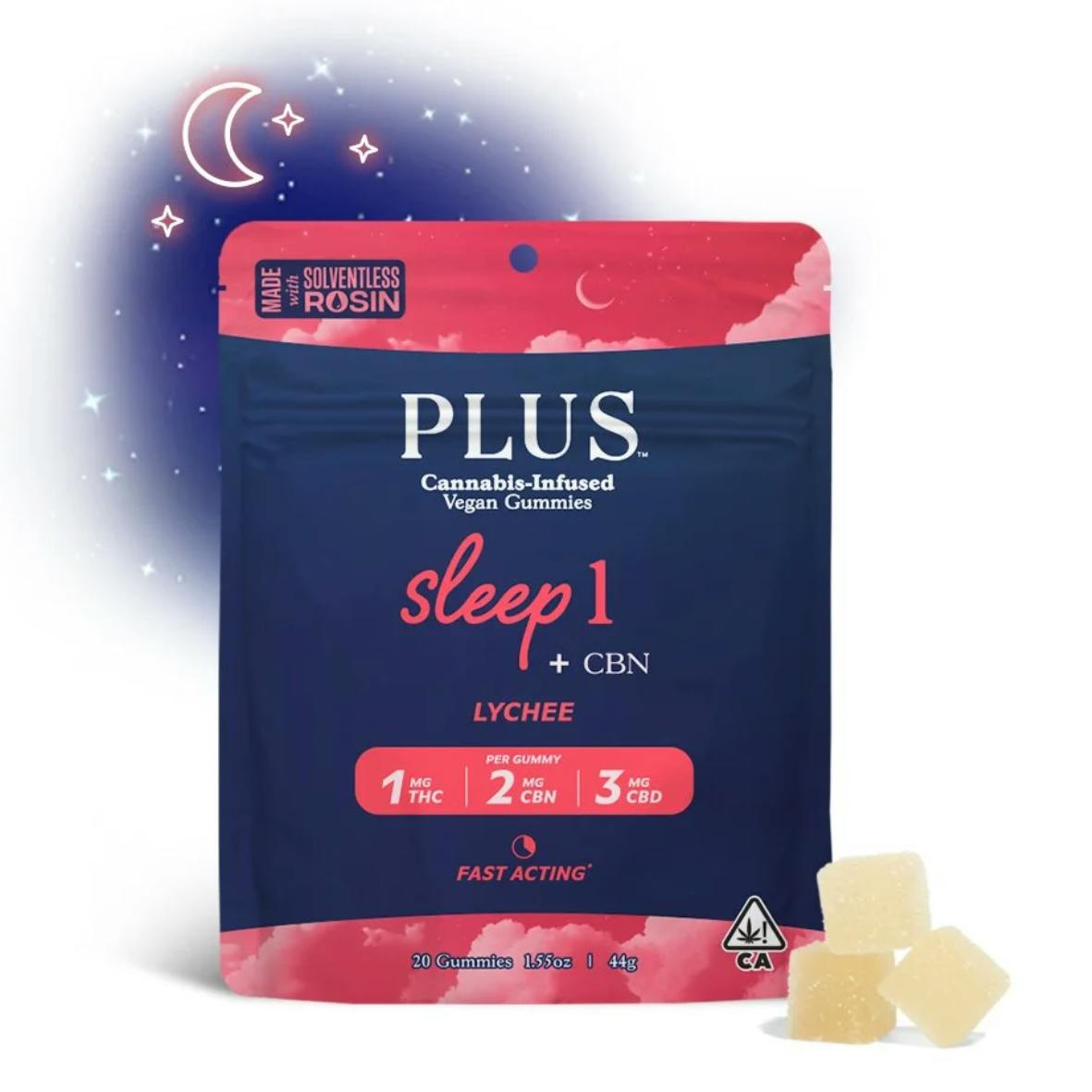 Lychee Sleep 1:2:3 Gummies [Solventless Rosin]