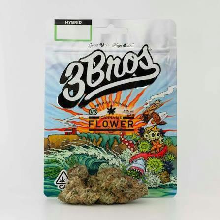 3 Bros | Indoor Flower | 3.5g | Citrus Zest | Hybrid