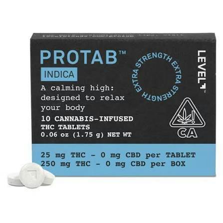 Level Protab - Indica (250mg) Relax Your Body 10pk