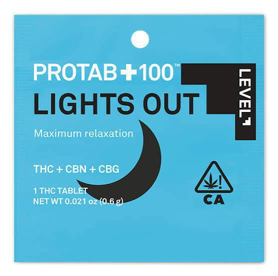 Level Protab - Lights Out Single (110mg) Maximum Relaxation