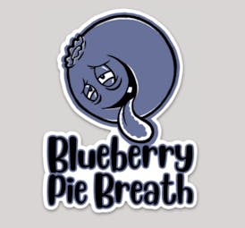 Blueberry Pie Breath Sticker