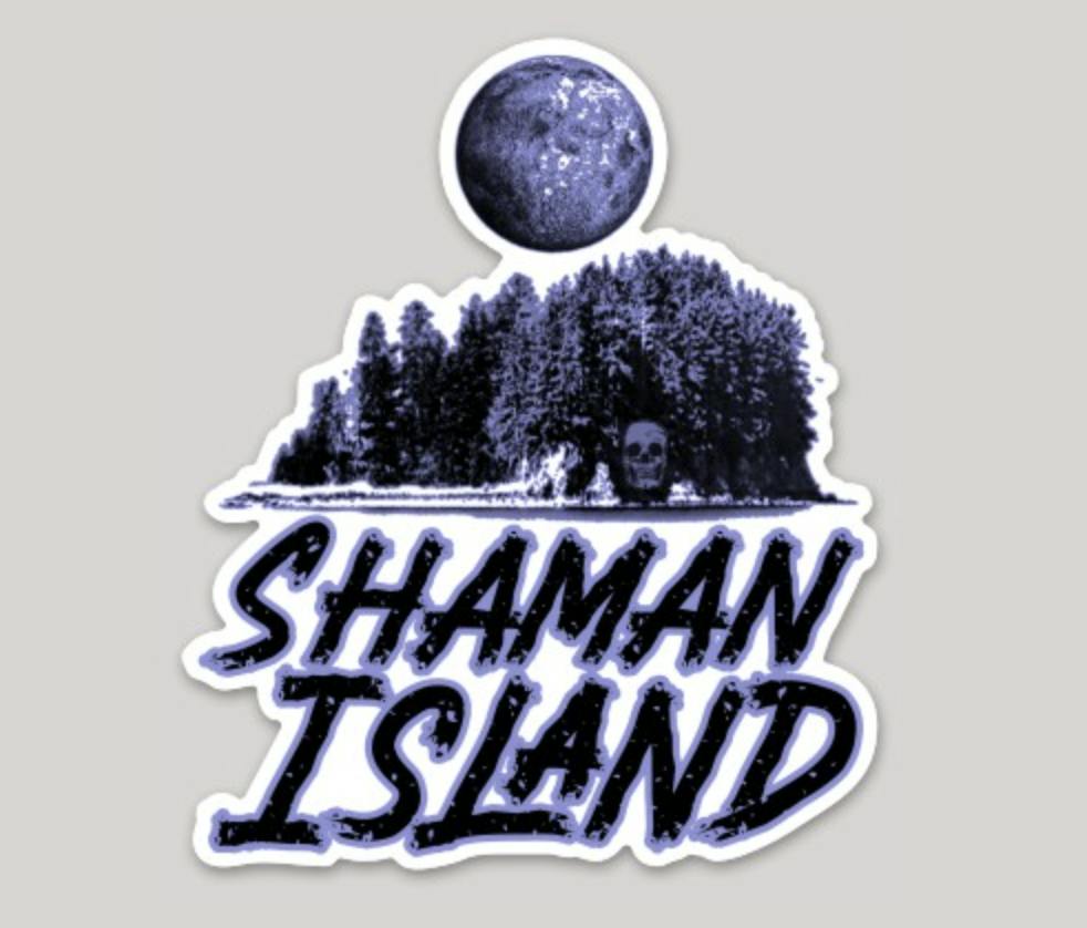 Shaman Island Sticker at The Fireweed Factory