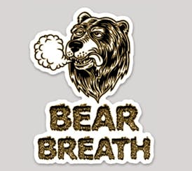 Bear Breath Sticker