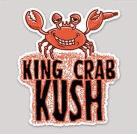 King Crab Kush Sticker
