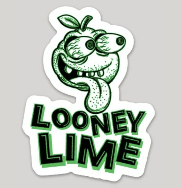 Looney Lime Sticker