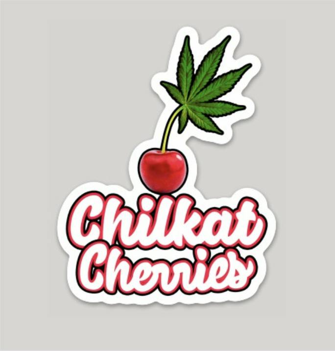 Chilkat Cherries Sticker at The Fireweed Factory