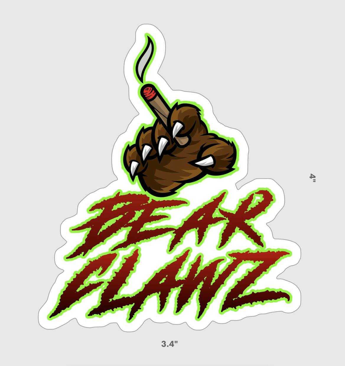 Bear Clawz Sticker at The Fireweed Factory